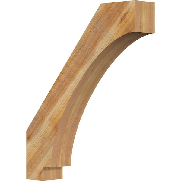 Ekena Millwork 6"W x 30"D x 36"H Imperial Rough Sawn Knee Brace, Western Red Cedar