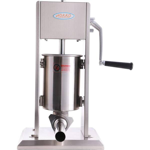 VEVOR Sausage Stuffer, Manual 7LB/3L Capacity, Two Speed 304 Stainless  Steel Sausage Filling Machine with 4 Stuffing Tubes, Silver