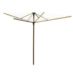 Large Outdoor Bamboo Rotary Clothesline