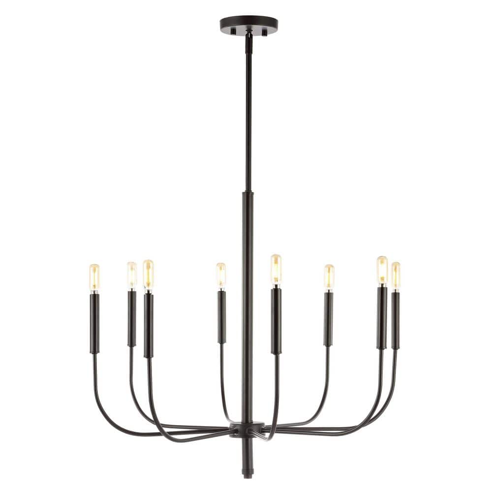 Amoros 27.25" Oil Rubbed Bronze LED Chandelier with Adjustable Height