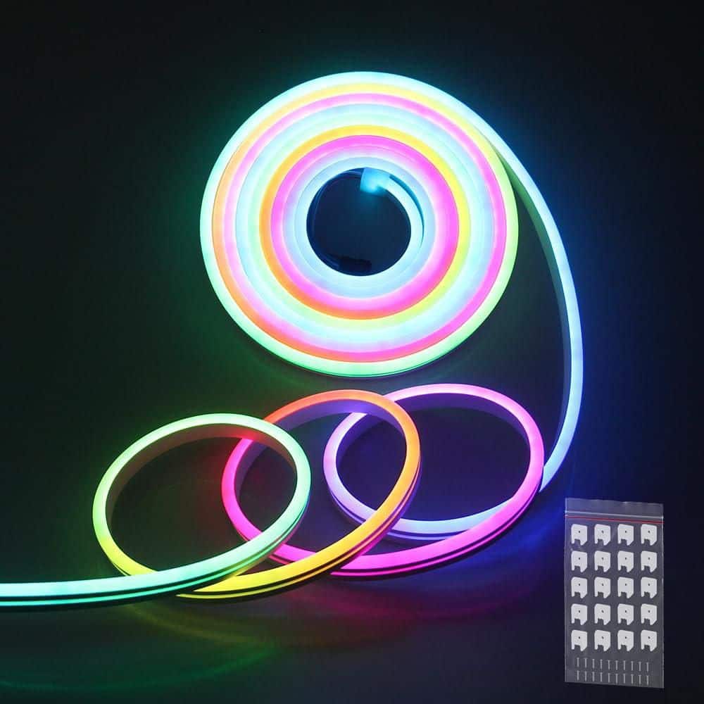 16.4-ft. Addressable Neon Integrated LED White Strip Light Room Decor Flexible Programmable Digital Strip Light price history on PriceWatchPro