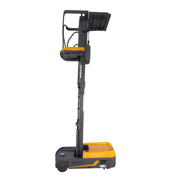 Mini Order Picker 330 lbs. 118 in. Platform Lifting Height Electric Pallet Truck 197 in. High Reachable Height