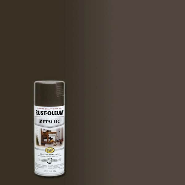 Rust-Oleum Stops Rust 11 oz. Metallic Dark Bronze Protective Spray Paint (6-Pack)