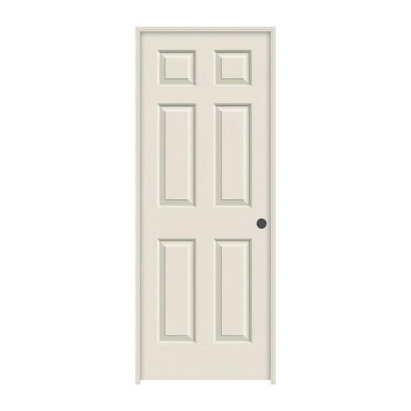 JELD-WEN 34 in. x 80 in. Colonist Primed Left-Hand Textured Molded Composite Single Prehung Interior Door