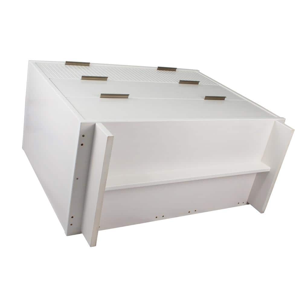 Granville Glam 41'' White Engineered Wood Horizontal Dresser