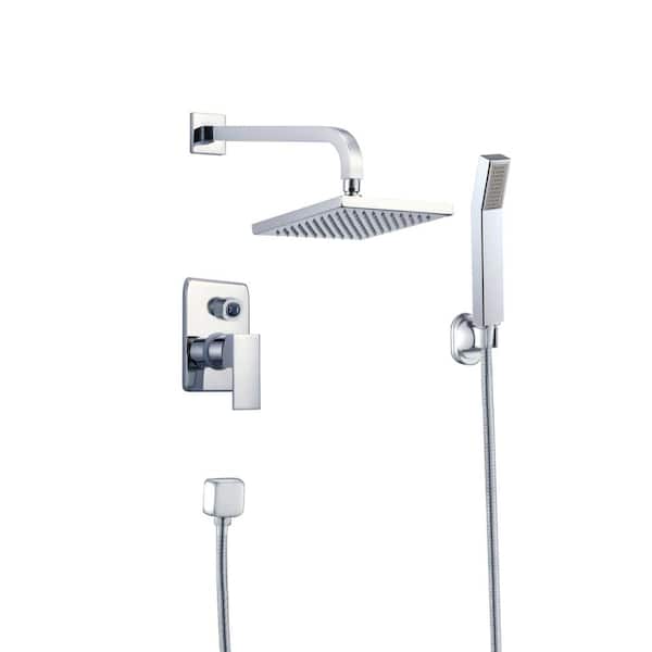 Unbranded Roxy 7.87 in. W 3 Jet Shower Tower in Chrome 16GS-29314