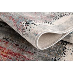 Capri Multicolor (4 ft. x 6 ft.) - 3 ft. 9 in. x 5 ft. 6 in. Modern Abstract Area Rug