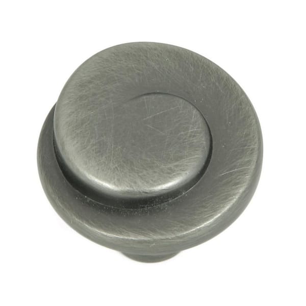 Stone Mill Hardware Hawthorne 1-1/8 in. Weathered Nickel Round Spiral Cabinet Knob