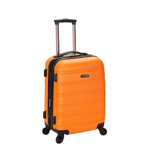 Melbourne 20 in. Expandable Carry on Hardside Spinner Luggage, Orange