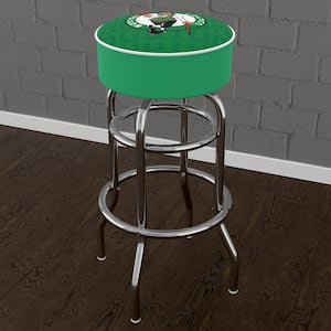 Boston Celtics City 31 in. Green Backless Metal Bar Stool with Vinyl Seat