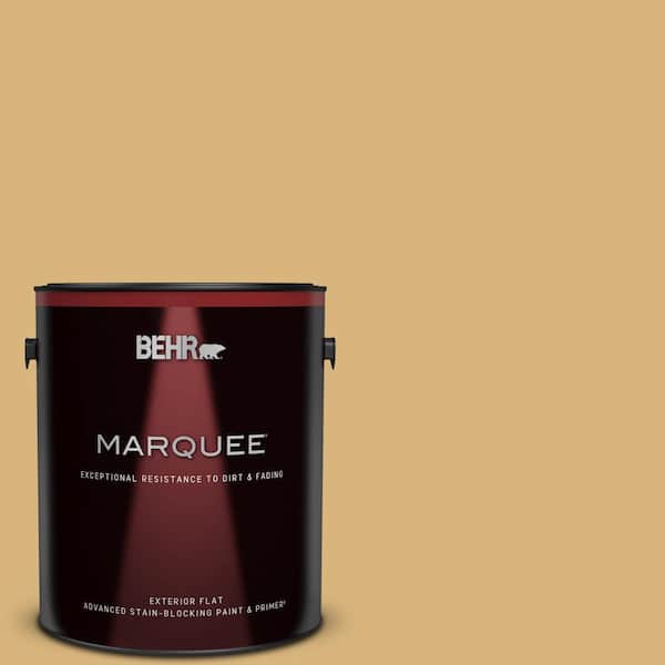 BEHR MARQUEE 1 gal. #M300-4 Gilded Flat Exterior Paint & Primer