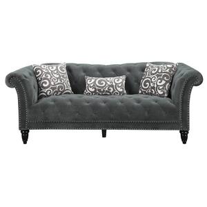 Twine 2-Piece Slate Gray Living Room Sofa and Loveseat Set