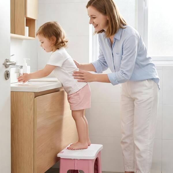 2-Step Foldable Step Stool with Non-Slip Steps, Collapsible