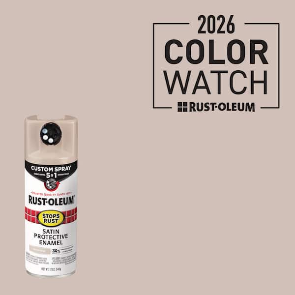 12 oz. Custom Spray 5-in-1 Satin French Beige Spray Paint (Case of 6)