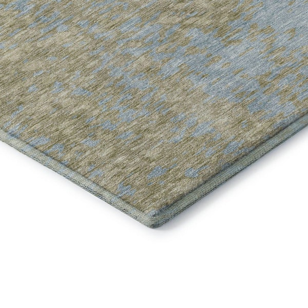 Mayfield Premium Machine Washable Abstract AMF949 Beige 2 ft. 6 in. x 3 ft. 10 in. Area Rug