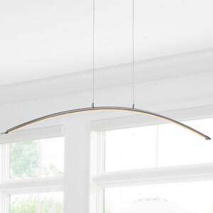 Roxanna 41.5 in. Dimmable Adjustable Integrated LED Chrome Metal Linear Pendant