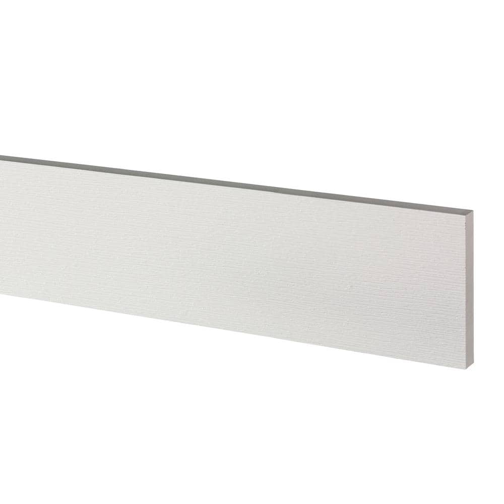 AZEK Azek Frontier 1 in x 6 in x 18 ft. White PVC Reversible
