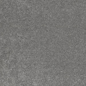 Coral Reef II - Silver Shores - Gray 93.6 oz. Nylon Texture Installed Carpet