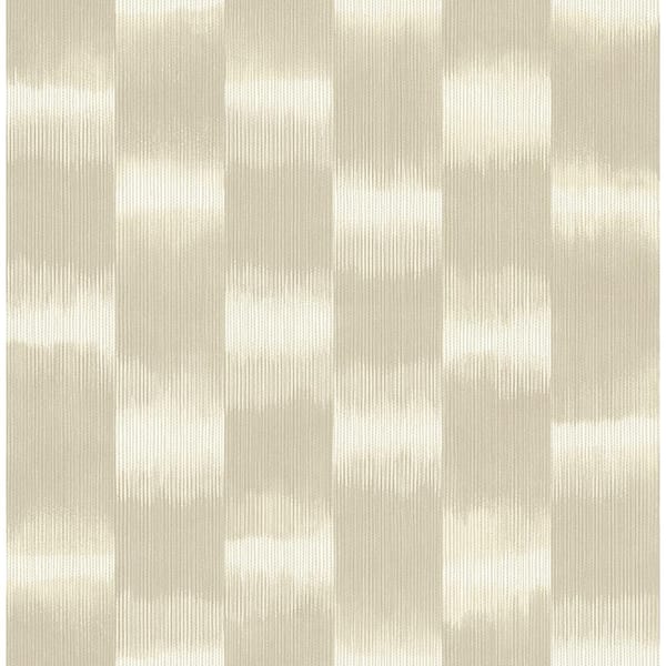 A-Street Prints Baldwin Champagne Shibori Stripe Textured Non-pasted Paper Wallpaper
