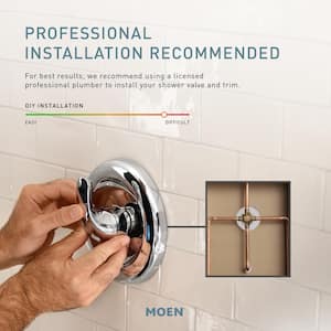 Brecklyn Single Handle 6-Spray Tub Shower Faucet w/ Magnetix Rainshower in Spot Resist Brushed Nickel (Valve Included)