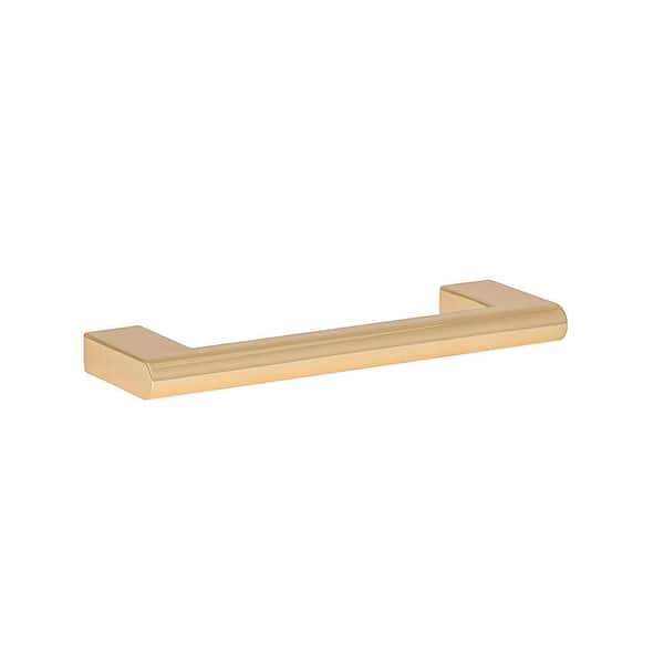 Vail 3-3/4 in. (96 mm) Center-to-Center Modern Satin Brass Bar Drawer Pull