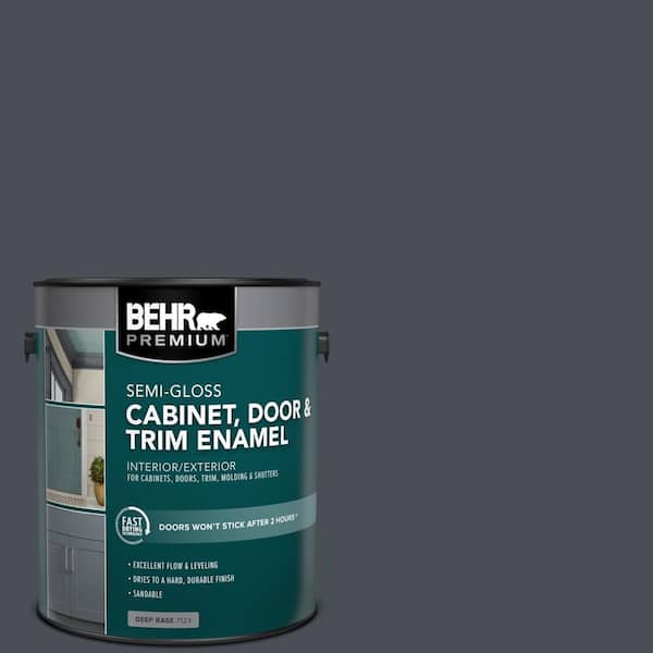 1 gal. #PPU15-20 Poppy Seed Semi-Gloss Enamel Interior/Exterior Cabinet, Door & Trim Paint