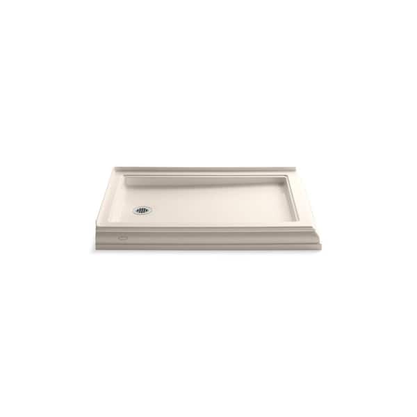 KOHLER Memoirs 48 in. x 34 in. Double Threshold Shower Receptor in Innocent Blush-DISCONTINUED