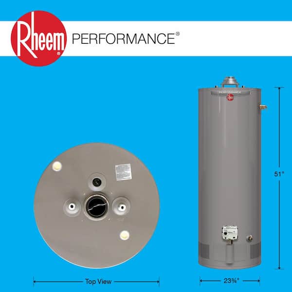 Performance 50 Gal. Short 6-Year 40,000 BTU Natural Gas Tank Water Heater