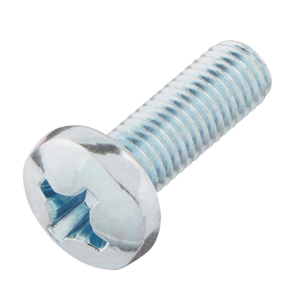 Everbilt M8-1.25x25mm Zinc Pan Head Phillips Drive Machine Screw 1 ...