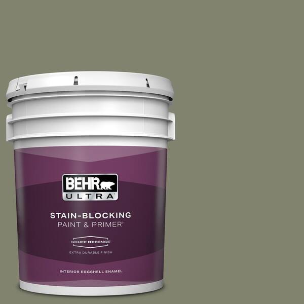 BEHR ULTRA 5 gal. #PPU10-18 Lizard Green Extra Durable Eggshell Enamel Interior Paint & Primer