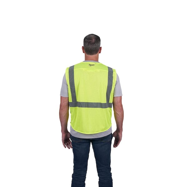 Milwaukee Premium High Visibility Yellow Safety Vest  Premium_High_Visibility_Yellow_Vest