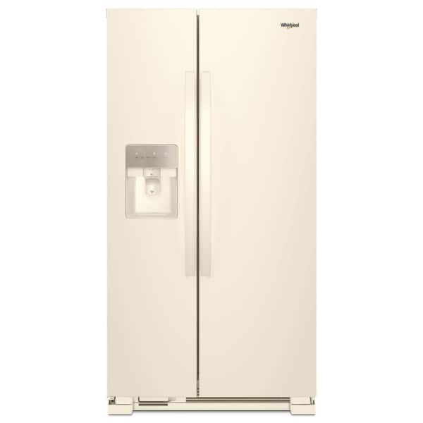 Whirlpool 36 in. 24.6 cu. ft. Side by Side Refrigerator in Biscuit