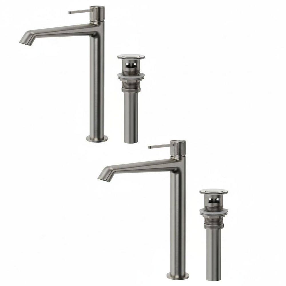 EVERSTEIN 2-Pack 12.75 in. Height Single Handle Faucet Single Hole