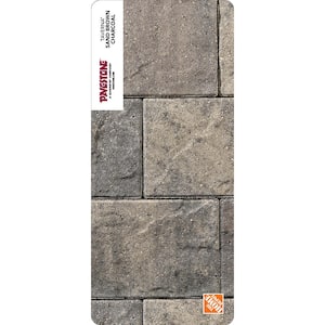 Paper Sample Only of Taverna Rec 11.81 in. L x 7.87 in. W x 50 mm H Sand Brown Charcoal Concrete Paver (1-Piece)