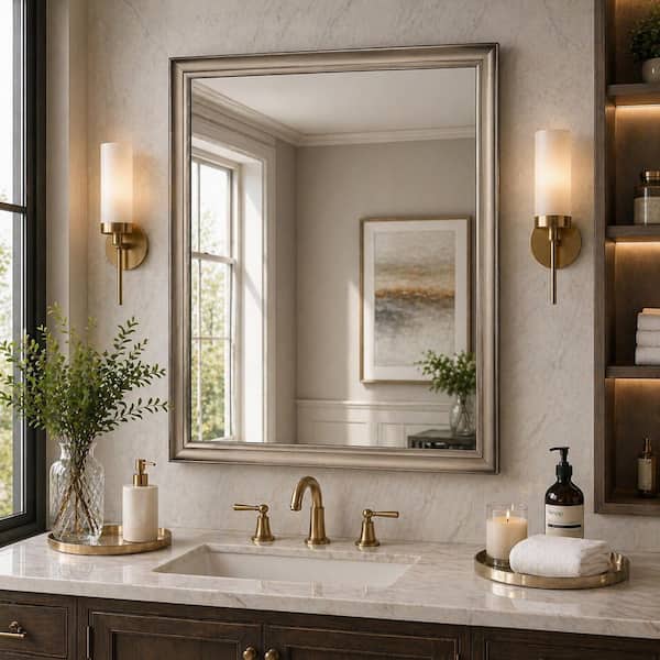 Head West 40 in. W x 28 in. Head West Oil Rubbed Antique Brushed