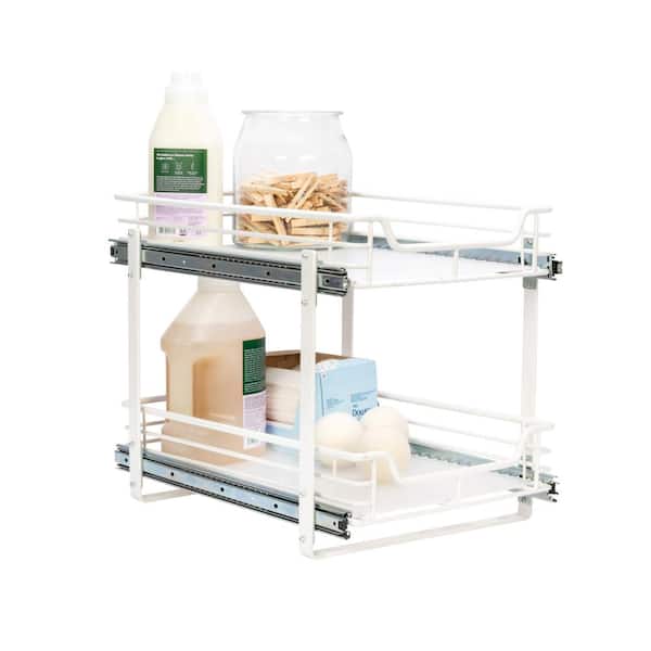  Household Essentials 2 Tier Pull Out Cabinet Organizer