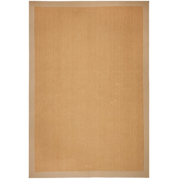 PRIVATE BRAND UNBRANDED Bazaar Natural Beige Jute 5 ft. x 7 ft. Indoor Area Rug