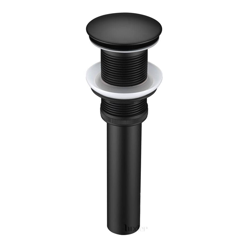 Matte Black Brass Bathroom Sink Pop-Up Drain Stopper