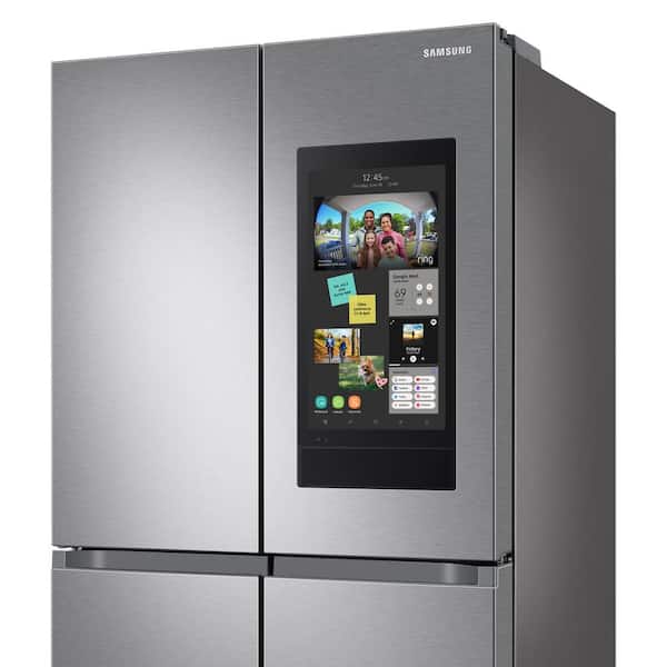 Samsung 29 cu. ft. 4-Door Family Hub French Door Smart Refrigerator in  Fingerprint Resistant Stainless Steel, Standard Depth RF29A9771SR - The  Home