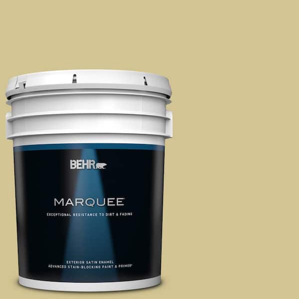 BEHR MARQUEE 5 gal. #M310-4 Almondine Satin Enamel Exterior Paint & Primer