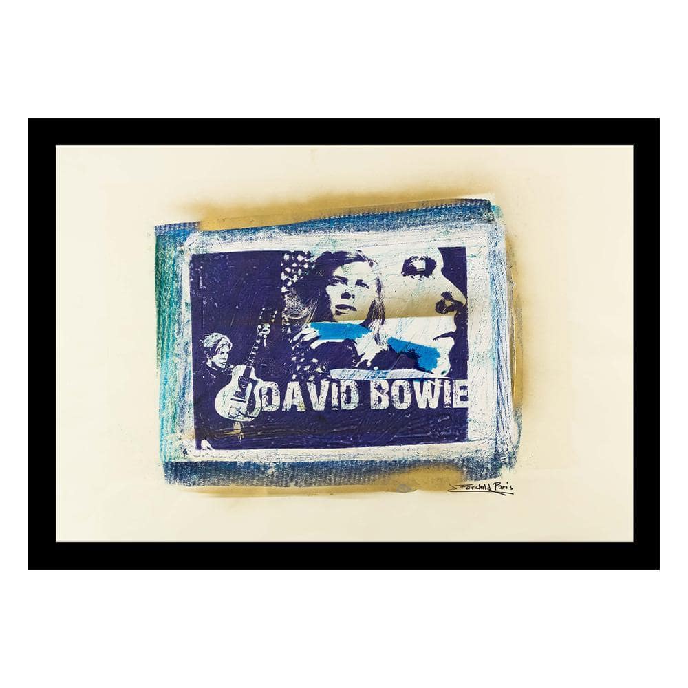 David Bowie Vintage by Fairchild Paris 1-Piece Framed Graphic Print Abstract Poster Art Print 18 in. x 14 in. price history on PriceWatchPro