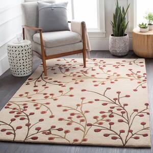 Bari Cream 8 ft. x 8 ft. Round Area Rug