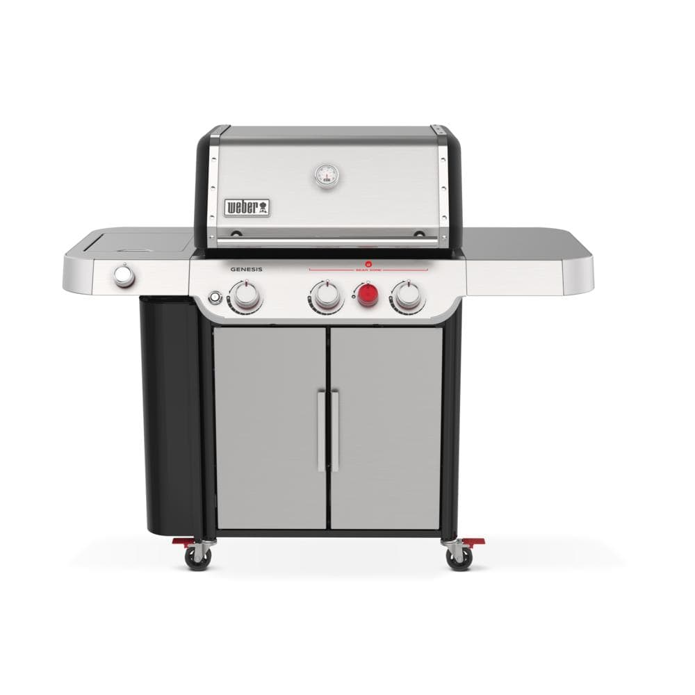 Genesis S-335 3-Burner Liquid Propane Gas Grill in Stainless Steel