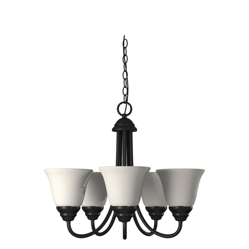 Kendall Mini Chandelier in Timeless Oil Rubbed Bronze with Alabaster Glass Shades