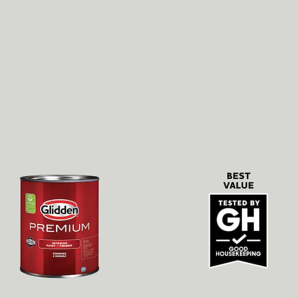 Glidden Premium 1 qt. PPG1010-2 Fog Satin Interior Latex Paint
