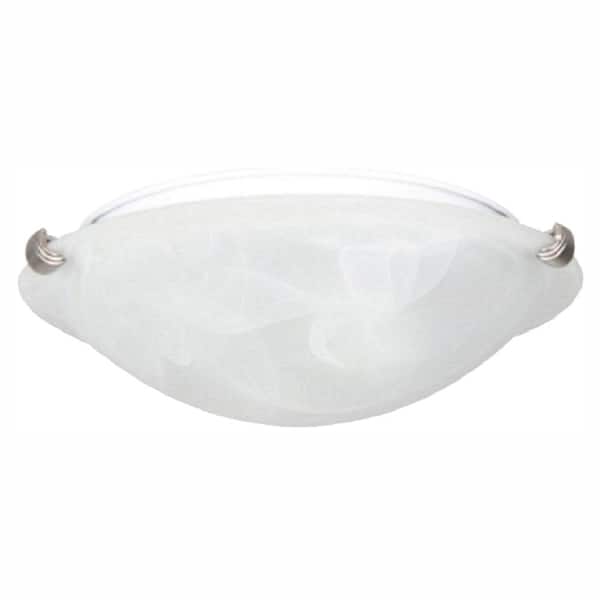 Home Decorators Collection Chalene 12 in. Pewter Integrated LED Clip Flush Mount