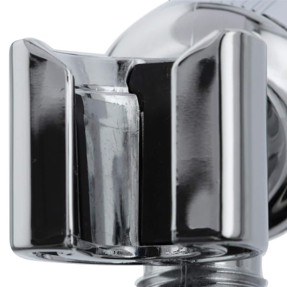 Adjustable Chrome Shower Arm Mount with Bracket