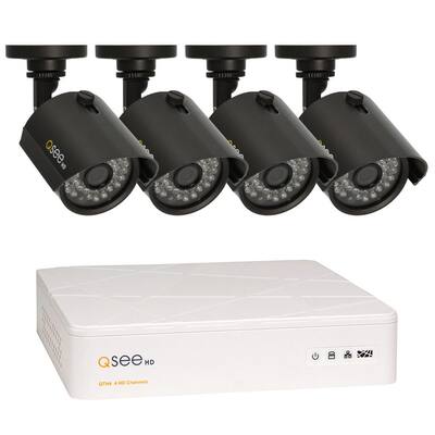 Wired 8-Channel 720p 1TB Video Surveillance System with (4) 720p Cameras and 100 ft. Night Vision