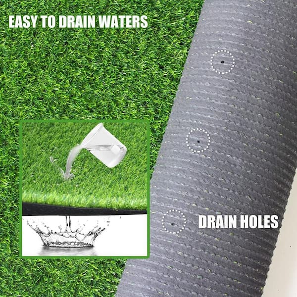 LITA Realistic 6.5 ft. x 10 ft. Green Artificial Grass Turf