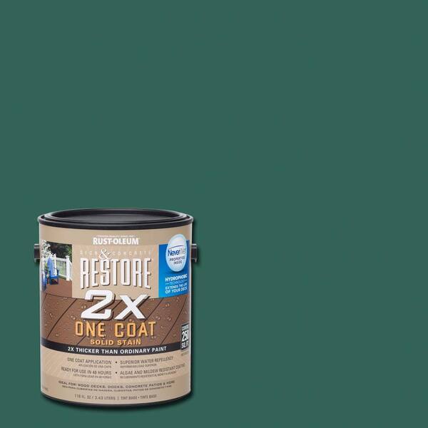 Rust-Oleum Restore 1 gal. 2X Forest Solid Deck Stain with NeverWet
